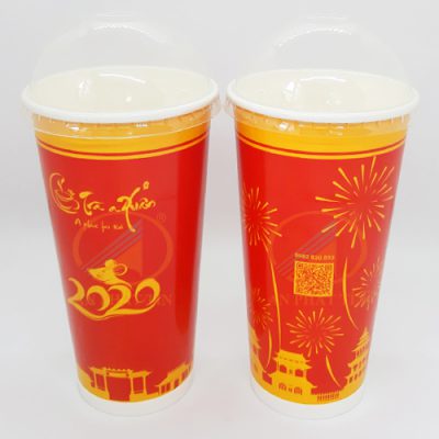ly giấy 22oz trà sữa